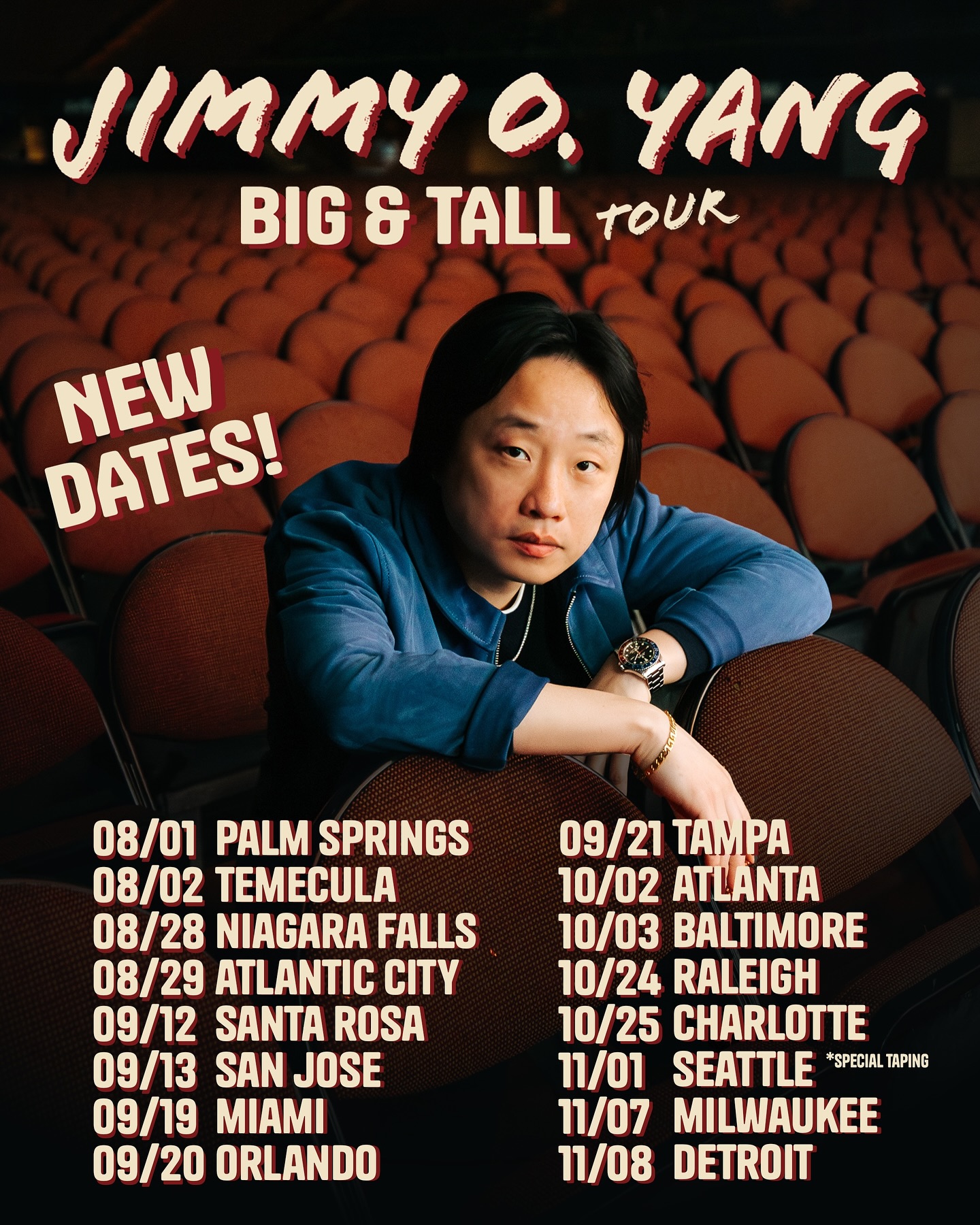 Jimmy O. Yang Big & Tall Tour Poster 2026